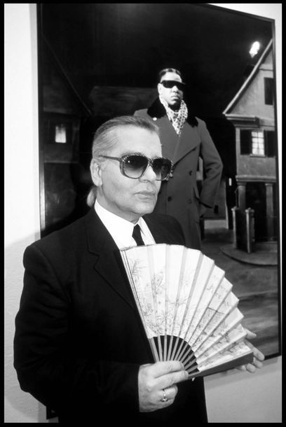 null David Lefranc 

Karl Lagerfeld 

Tirage sur papier argentique format 51 X 34...