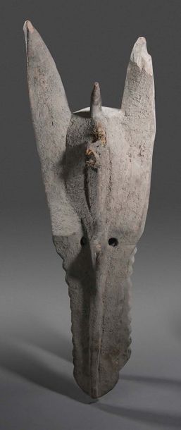 Peuple BAMBARA - Mali 
Grand masque animalier du Kono.
Sculpture en bois à patine...