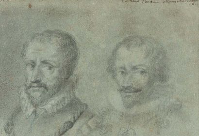 ÉCOLE FRANÇAISE, vers 1600 
Portraits provenant de la famille du Marquis de Gontaut...