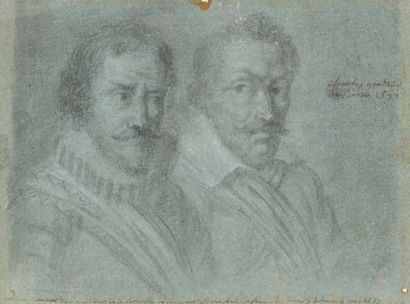 ÉCOLE FRANÇAISE, vers 1600 
Portraits provenant de la famille du Marquis de Gontaut...