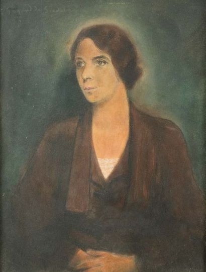 Lucien Victor GUIRAND de SCÉVOLA (1871-1950) Portrait
Pastel. Signé en haut à gauche....