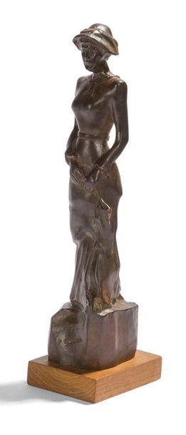 D'après Paul GAUGUIN (1848-1903) La petite parisienne
Sculpture en bronze ciselé...