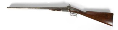 null Fusil de Vénerie 2 canons juxtaposés signé «Perrin Lepage breveté à Paris»....