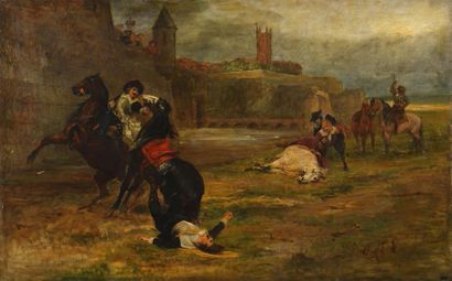 Pierre Charles COMTE (1823-1895) L'assassinat du Duc de Guise au château de Blois...