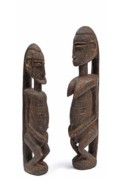 null Peuple DOGON - Mali
Couple
Sculpture en bois
H: 40 cm et 37 cm