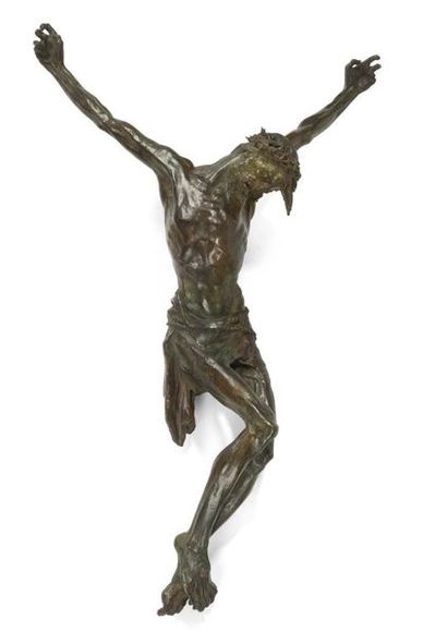 Edouard VEREYCKEN (1893-1967) Christ
Sculpture en bronze patiné.
Signé
L. 67 cm