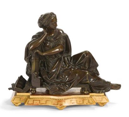 Attribué à James PRADIER (1790-1852) Allégorie de la musique
Sculpture en bronze...