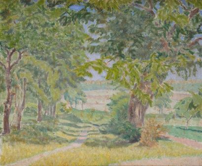 Charles LACOSTE (1870-1959) Paysage d'été
Huile sur toile rentoilée.
Signé en bas...