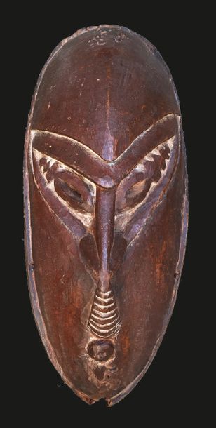 Région de l'embouchure du fleuve SEPIK - Papouasie Nouvelle Guinée Masque de forme...