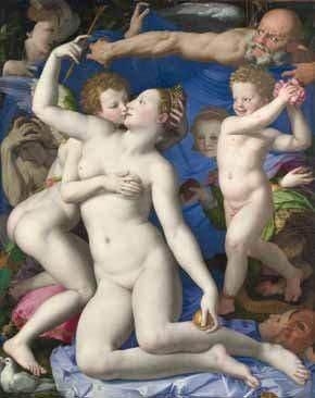 null Camouflage Bronzino, Allegory of Love, 1963. Huile sur toile, signée, datée...