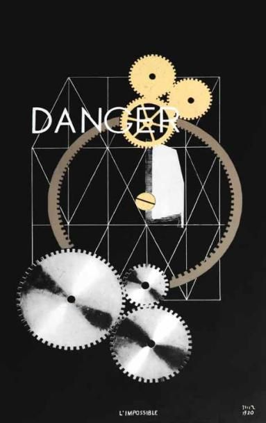 MAN RAY (1890-1976) Dancer-Danger , l'impossible, 1920-1969 Sérigraphie sur altuglas,...