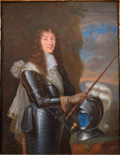 Attribué à Louis Ferdinand ELLE (1612-1689) Portrait présumé du maréchal Fabert
Panneau...