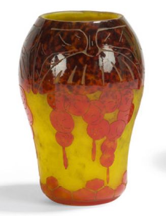 LE VERRE FRANÇAIS (SCHNEIDER 1881.1953) Vase ovoïde
Épreuve en verre multicouche...