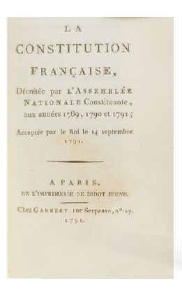 null La Constitution Française, décrétée par l'Assemblée Nationale
Constituante aux...