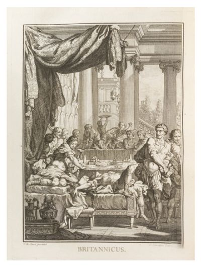 RACINE (Jean). OEuvres. Paris, [David], 1760; 3 vol. in-4, veau marbré, trois fi...