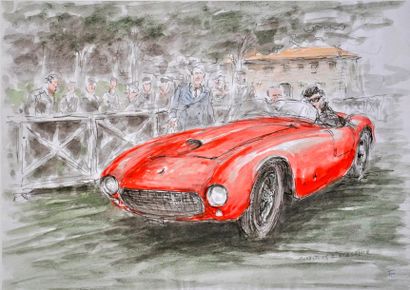 François CHEVALIER. Ferrari Concours d'Elegance....