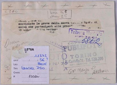 null ASCARI au volant de la LANCIA D50, lors d'essais (1955/1956) Photo PUBLIFOTO-TORINO...
