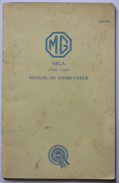 MG A Twin Cam - 1959 N° de série: 942
Succession Collection F.
Achat en 2001
Carte...