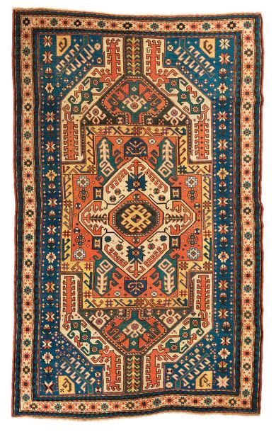 null Rare and magnificent KIZIM-OUCHAK (Caucasus), late 19th century
A royal blue...
