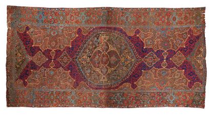 null Important and sublime OUCHAK carpet said to "Medallion" (Asia Minor), late 17th...