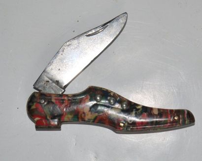 rare small knife in the shape of a shoe,...