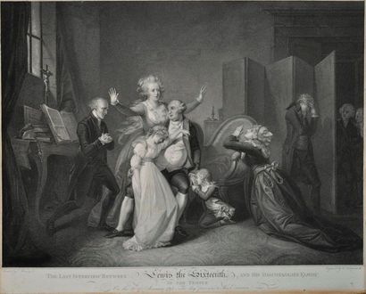 Separation of Louis XVI and his family at...