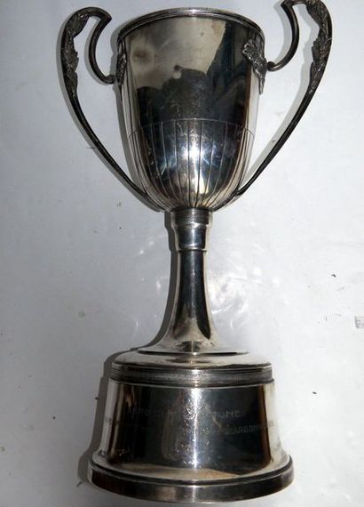 Cup in silvery metal - Aero Club du Rhône...