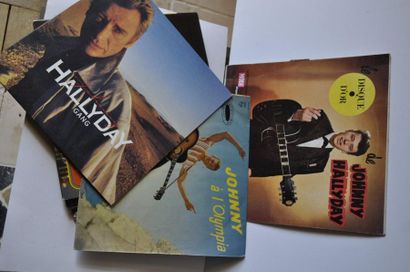 Pack of 6 33 rpm records Johnny HALLYDAY