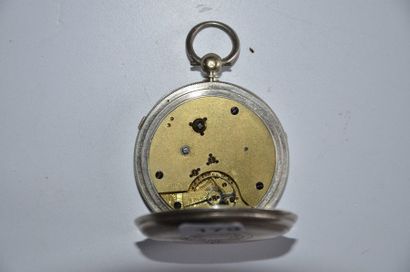 null Lot de 2 montres: Montre L'AMIRAL à Paris (mois/jours) 1815/1820, Diam. 6 cm...
