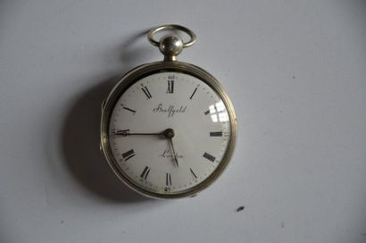 null Lot de 3 montres: Montre régulateur JG GRAVES, Sheffield, chemin de fer en argent...