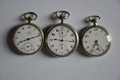 null Lot de 5 montres: 2 montres SEKONDA et MOTNIJA à sujet de locomotives + 3 montres...