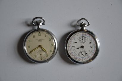 null Lot de 5 montres: 2 montres Paul GARNIER et chrono, sport automobile vers 1900...