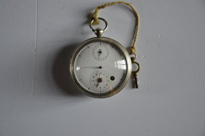 null Lot de 3 montres: Une début XIX° en argent, Diam. 5,5 cm + montre Samuel Henri...