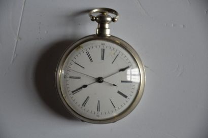 null Lot de 3 montres: Montre en argent à coq seconde morte vers 1819- 1830 + Montre...