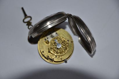 null Lot de 2 montres: Montre au cupidon Mr. De JEUNET à VORAY en argent vers 1820...