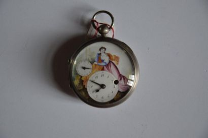 null Lot de 2 montres: Montre au cupidon Mr. De JEUNET à VORAY en argent vers 1820...