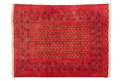 null Important Tekke Bukhara (Turkmen) middle XX Dimensions. 400 x 300 cm Exceptional...