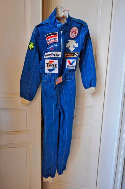 null Driver's suit, used by Emerson Newton-John, NASCAR driver and INDIANAPOLIS (born...