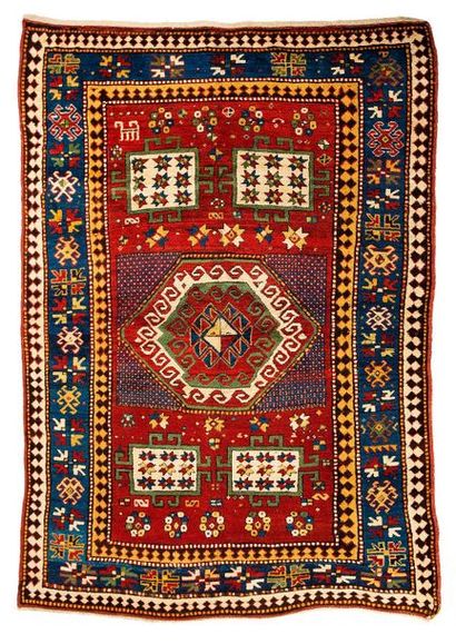null KARATCHOFF (Caucasus), late 19th century

Cherry-red background dotted with...