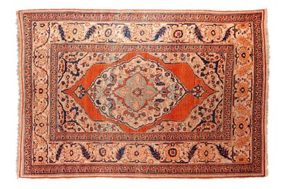 null TABRIZ woven in the workshops of the master weaver DJAFFER (Persia), late 19th...