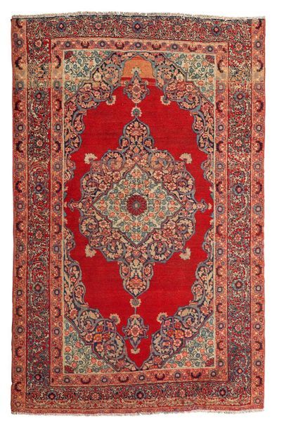 null TABRIZ (Persia), 1st third of the 20th century

Brick red background with medallion...