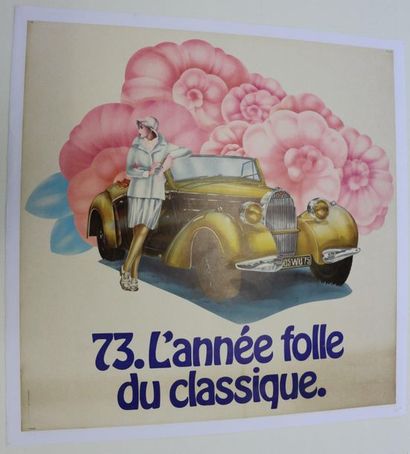 Bugatti 73, the crazy year. Poster canvas....