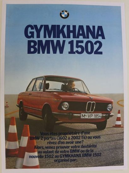 BMW 1502. Poster canvas. 118x85cm