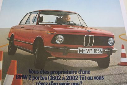 null BMW 1502. Poster canvas. 118x85cm