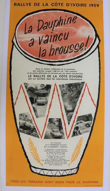 Dauphine, Ivory Coast 1959. Canvas poster....