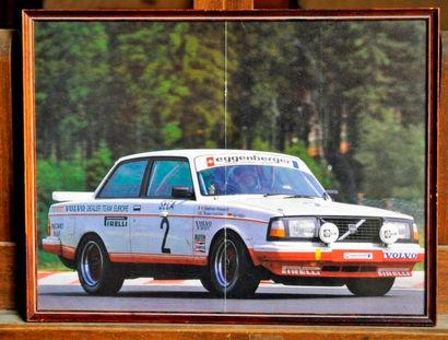 null Volvo 240 Eggenberger No. 2 at the 24h of Spa. Framed poster. 30x40cm