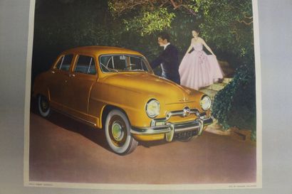 null Simca 9, photo by Robert Doisneau. Canvas poster. 125x91cm