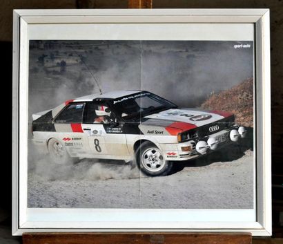 null Audi Quattro Sport, Acropolis No. 8. Mikkola. Framed poster. 50x70cm 