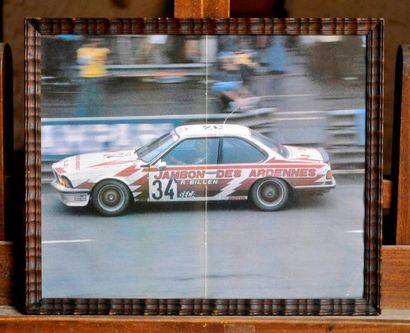 null BMW 635 N° 34, Jambon des Ardennes 24h du Spa. Framed poster. 30x35cm