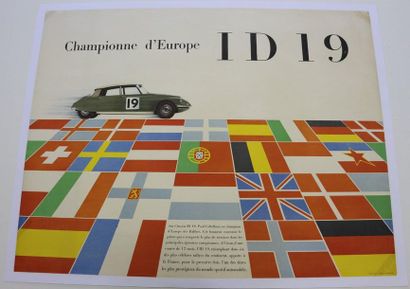 ID 19, European champion. Poster canvas....